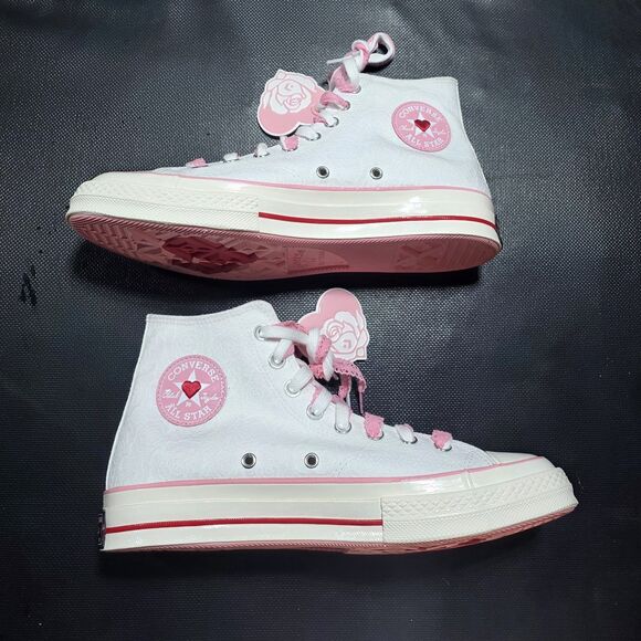 New Converse W Chuck 70 Rose Sneakers Shoes Vintage White A14798C US Size 10.5 - Picture 2 of 11
